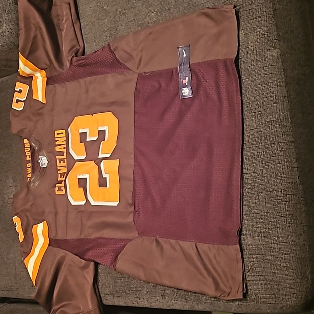 For my Cleveland Browns fans I have a Joe Haden Nike on the field jersey